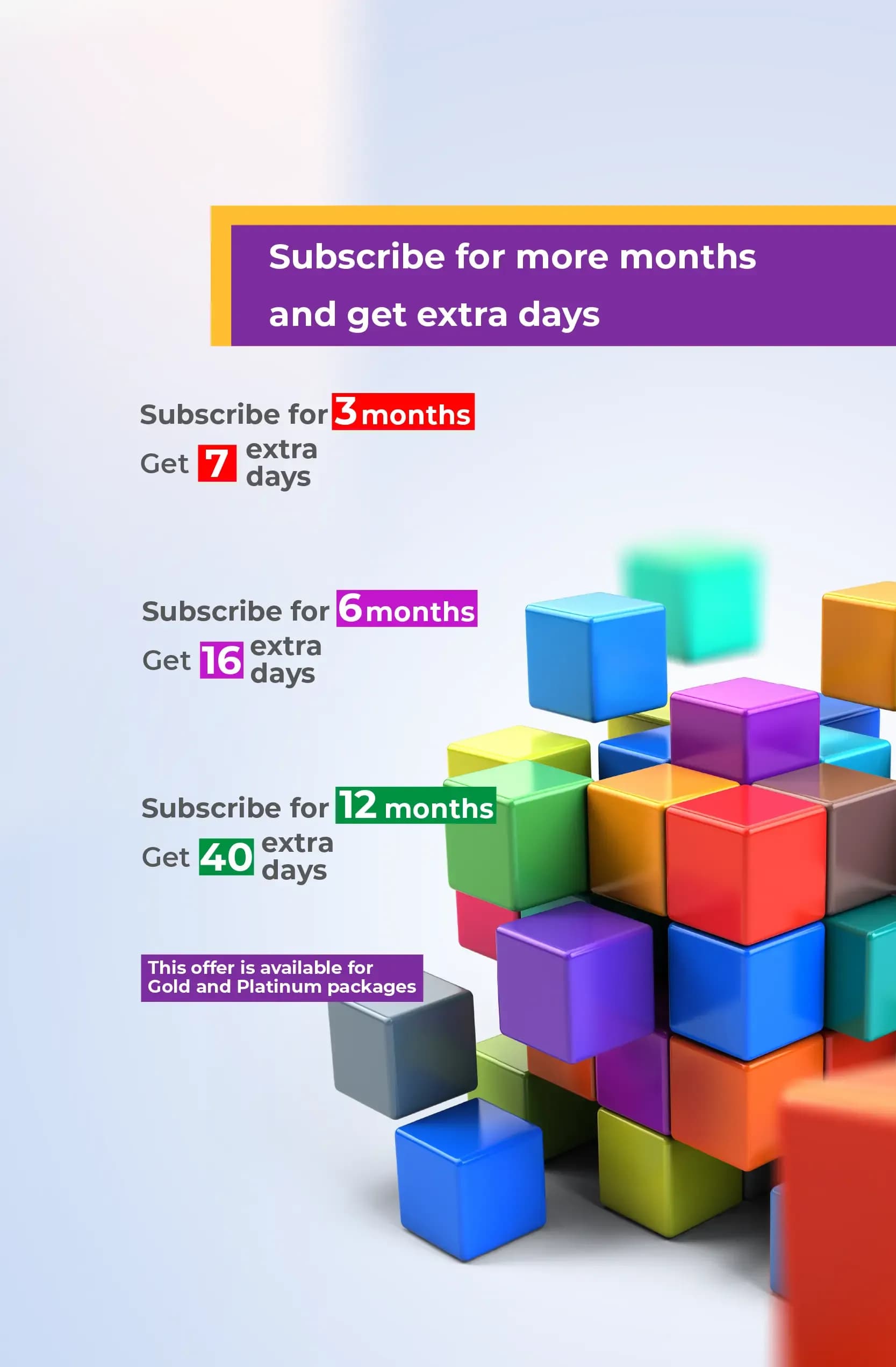 Get Extra Days with Long-Term Subscriptions